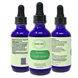 Renew Lymph Sense-II – Holistic Immune & Lymphatic Support Drops, 2 fl oz | Homeopathic Detox & Drainage Professional Grade Formula for Men & Women Healthy Lymphatic Flow