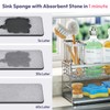 SWTYMIKI Kitchen Sink Caddy Organizer - 2 Tier Sponge Holder