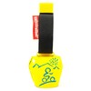 swisstrailbell® Bike Bell Yellow with Blue MTB, Yellow Band, Trailbell
