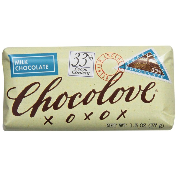 Chocolove Pure Milk Chocolate Mini Bar, 1.3000-ounces (Pack of 12)