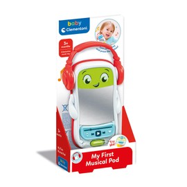 Clementoni 17894 My First Musical Pod - Electronic Educational Game Interactive Talking Activity Centre with Light and Sound, Toy for 3-6 Months, Multi-Colour