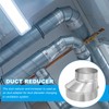 PATIKIL 6" to 4" Eccentric Duct Reducer, 1Pcs Galvanized Iron