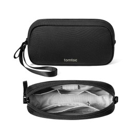 tomtoc Electronics Organizador de viaje, resistente al agua, bolsa de viaje, organizador de cables para artículos esenciales, accesorios de bolsa tecnológica, almacenamiento para cable, teléfono