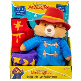Rainbow Designs Dress Me Paddington Soft Toy - Plush Dress Up Toy Teddy Bear with 4 Adventure Outfits - Encourages Imaginative Play - Inspired by 'Paddington Bear' Book & TV Series
