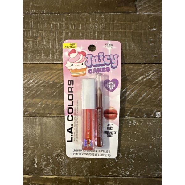 L.A. Colors Juicy Cakes Lipliner And Lipgloss Set Puddin Pie