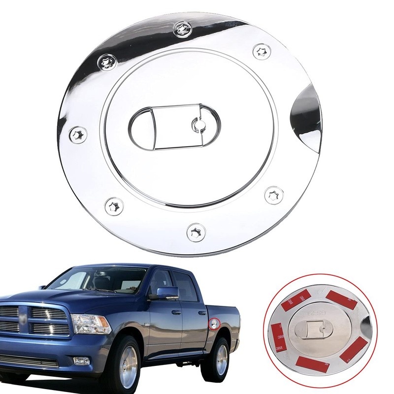 Tapa de depósito de combustible triple cromada para Dodge Ram