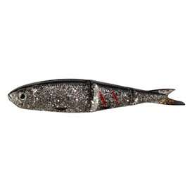 Savage Gear LB Soft 4Play Swim&Jerk Gummifische (8cm, 9,5cm, 13cm o. 19cm) - Gummifisch, Forellenköder, Barschköder, Hechtköder, Zanderköder, Kunstköder, Angelköder, Farbe:Motor Oil, Länge / Gewicht / Packungsinhalt:19cm / 60g / 2 Stück