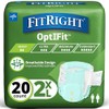 FitRight - Calzoncillos extra para adultos con pestañas, absorción moderada,