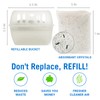 Refillable Moisture Absorber Bucket with Refill Pack, Unscented and Fragrance-Free,