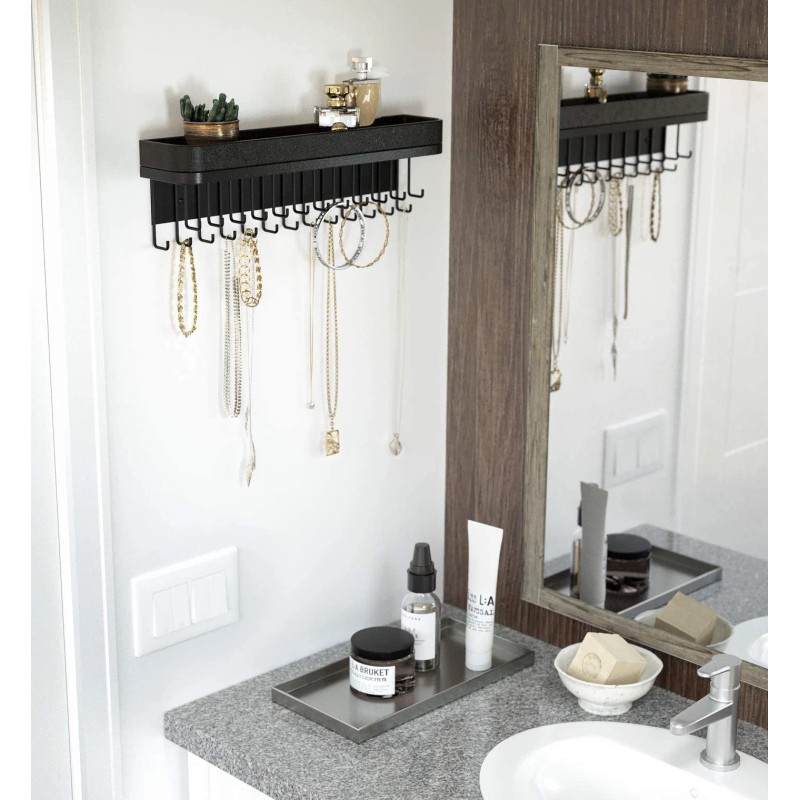 J Jackcube Design Necklace Holder Wall Mounted Jewelry Organizer For