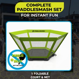 PaddleSmash Lite, NO Paddles OR Balls - Pickleball Yard Game, As Seen on Shark Tank - Beach, Backyard, Lawn, Outdoor Activities for Adults and Family - Easy Assembly
