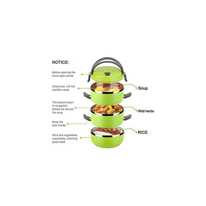 Copper Top - 3-Layer Stainless Steel Stackable Insulated Lunch Box