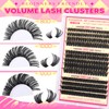 Lash Clusters Thick Wispy Lash Clusters D Curl 80D+100D+120D Eyelash