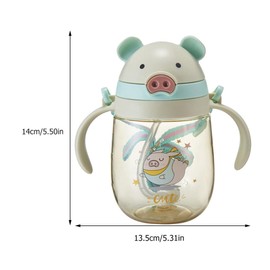 BESPORTBLE 1pc Double Handle Boy Girl Kettle Cute Cartoon Shaped Water Cup for Boy Girl Leak Easy to Clean Fall Resistant Design Style