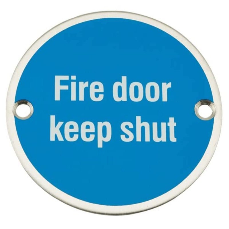 frisco (u.k.) AEC8002 sales limited Door Keep Shut Sign, Stainless