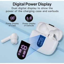 TAGRY Bluetooth Headphones True Wireless Earbuds(Purple