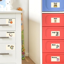 Toy Labels Stickers Toy Storage Stickers for Kids Toy Room Decor Playroom Decals Home Organization Labels for Bins Removable Household Organizing Stickers for Containers Boxes Jars Labels
