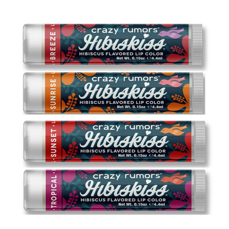 Crazy Rumors Hibiskiss Lip Balm, Tropical 4.4g