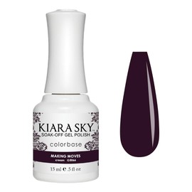 KIARA SKY Gel Polish | Soak-Off All In One 0.5 fl oz | G5066 Making Moves (Rich Purple Shade)