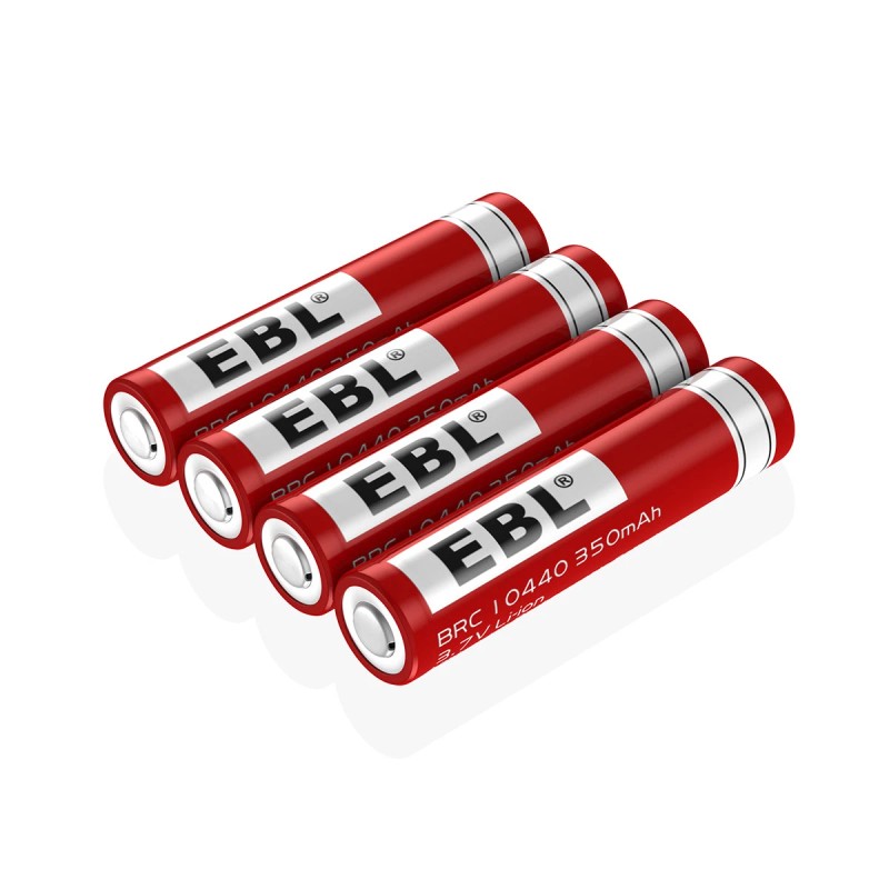 EBL 3.7V 350mAh 10440 Battery Li-ion Rechargeable For Flashlight LED