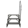 n/a Portable Step Ladder with Handrails for Home, Pool, and