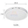 Volteck PLA-209L 24 W round white LED ceiling light daylight