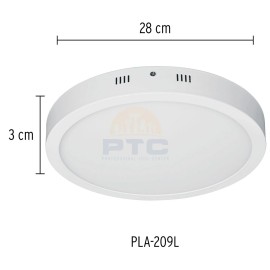 Volteck PLA-209L 24 W round white LED ceiling light daylight