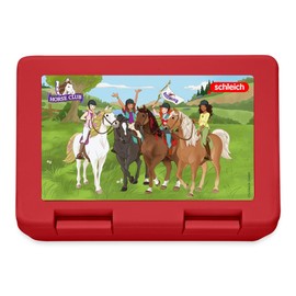 Spreadshirt Horseclub Lisa Sarah Sofia Hannah Lunch Box, One Size, Red
