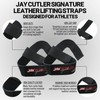 Schiek Sports Lederzughilfen Modell 1000LLS von Jay Cutler- schwarz