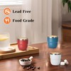 CHLJAR 4 oz Espresso Cup, Ceramic-Lined 18/8 Stainless Steel Coffee