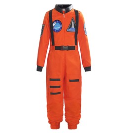 ReliBeauty kids girls boys Astronaut Costume with Space Helmet，6-7/120