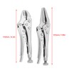 Locking Pliers, 2Pcs High Carbon Steel Ground Mouth Straight Jaw