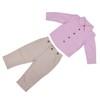 Baby Boy Gentleman Outfit Children Exquisite Stripe Shirt Suspender Pants
