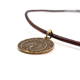 Bronze Stella Maris Necklace - Virgin Mary Medal, Star of The Sea Medal Pendant, Antique Religious Jewelry, Sailor Saint, Mens Sea Protection, Women Gift to Husband, Men Best Friend Present