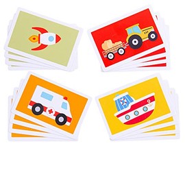 Bigjigs Toys Transport Snap - 52 Piece Vehicle Themed Playing Cards For Kids, Children’s Card Games, Classic Travel Game, Gifts For Children, Ages 3 Years Old +