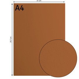 Vaessen Creative Florence Smooth Cardstock, Brick Brown, 216 Grams, A4, 10 Sheets, for Scrapbooking, Card Making, Die Cutting and Other Paper Crafts