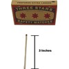 Three Stars Safety Matches, 3 Pack, Strike-On-Box