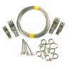 X-Hooks Silver Nickel Picture Hanging Kit - Hooks, Wire &