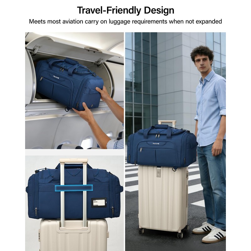 Hanke Expandable Carry On Luggage Bag,3 in 1 Duffle Bag