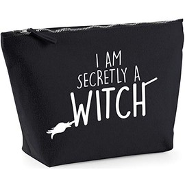 Hippowarehouse I am secretly a witch printed make up cosmetic wash bag 18x19x9cm