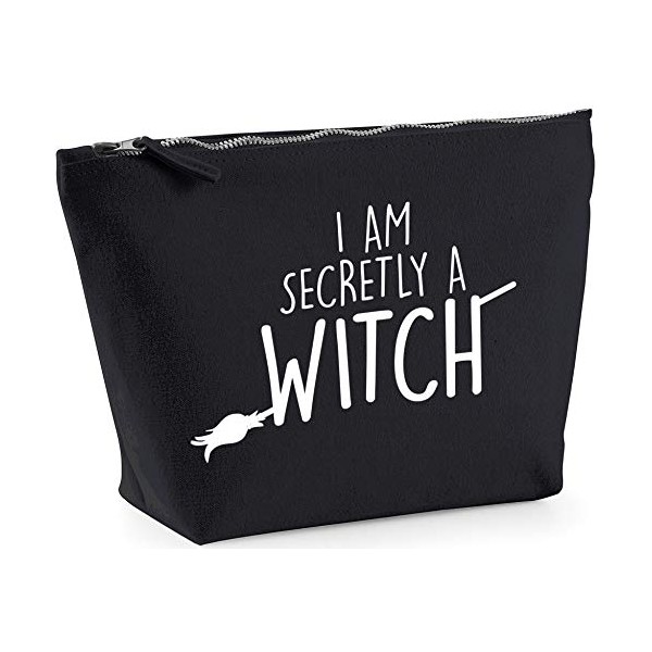 Hippowarehouse I am secretly a witch printed make up cosmetic