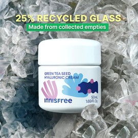 innisfree Green Tea Cream Bottle Replay With Squalane and Ceramides, Korean Hydrating Face Moisturizer and Balancing Cream