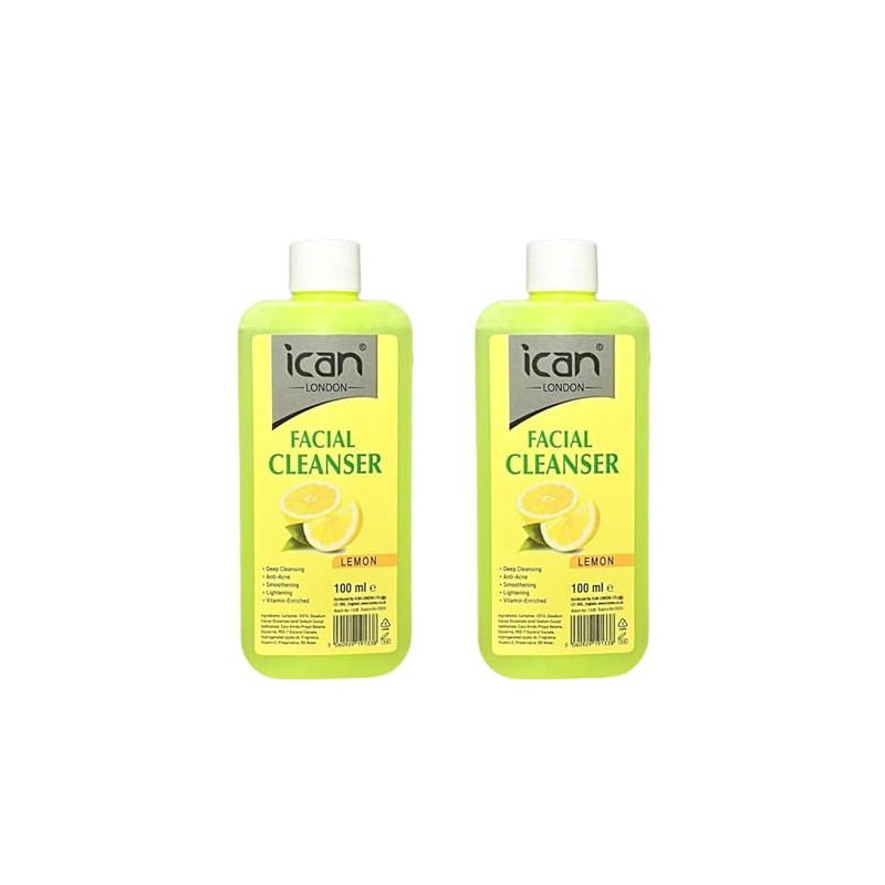 ican London Lemon Deep cleansing Facial Cleanser 2 x 100ml