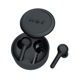 Jam TWS Exec Earbuds In-Ear Bluetooth Kopfhörer, Wireless, Kabelloses Audio, Wiederaufladbar, Integriertes Mikrophon, 32 Stunden Spielzeit mit tragbarem Ladecase, IPX4 schweißresistent - Schwarz