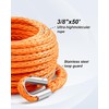 Kolvoii Winch Rope Extension 3/8 Inch x 50 Ft 26,500