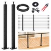 Muzata 5ft-10ft Complete Set 36" Cable Railing Post Kit Include