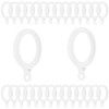 30 PCS Plastic Curtain Rings (White)