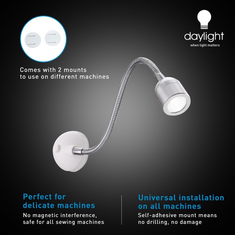 Daylight Company Sewing Machine Lamp, Professional Led Light, Fits Most