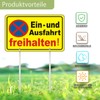 Felexdo Einfahrt Freihalten Sign with Posts, 30 x 20 cm