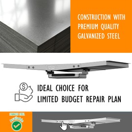 Vencino Dyna Glo Grill Replacement Parts, Galvanized Steel Grease Tray for Gas Grill, Adjustable Drip Pan for 4/5 Burner Models from Nexgrill, Expert Grill, Charbroil, Kenmore, BHG and More (24"-30")